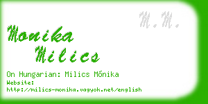monika milics business card