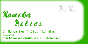monika milics business card